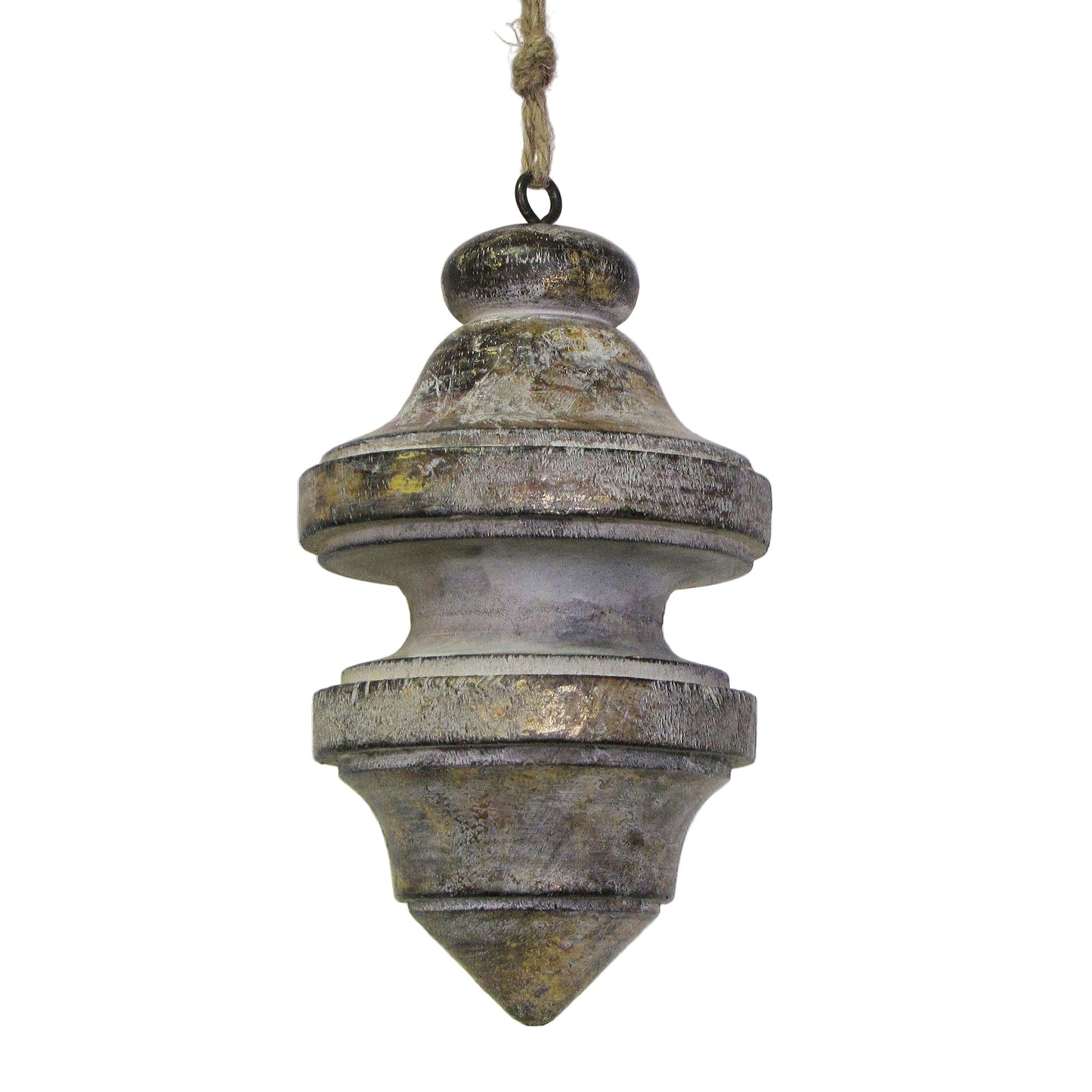 Spinning Top Ornament Double Gold Foil