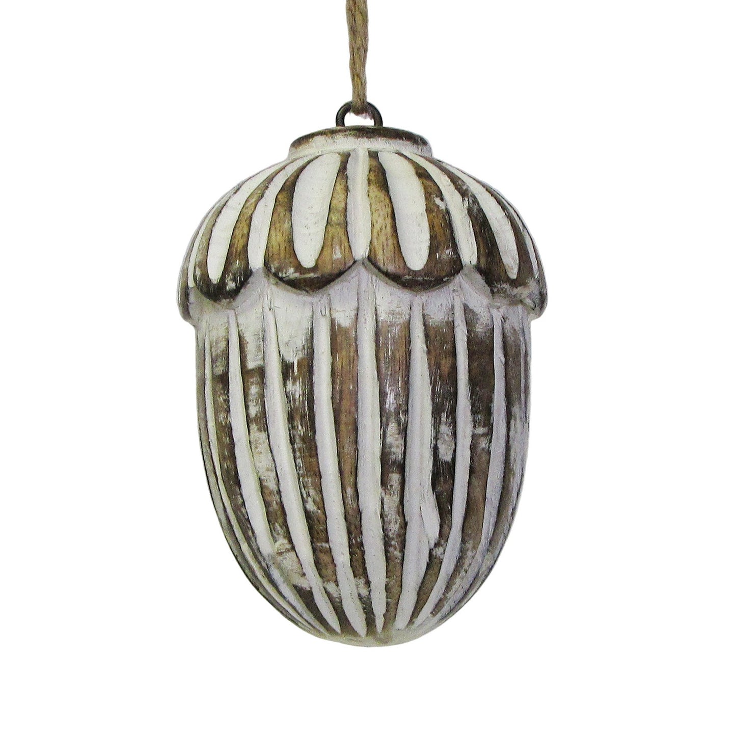 Acorn Ornament White
