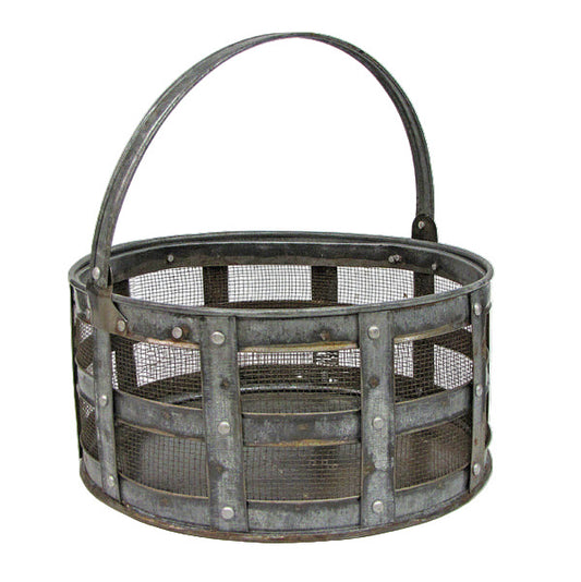 Round Metal Basket - Large