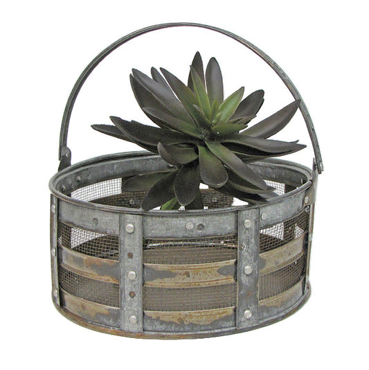 Panier rond en métal - Petit