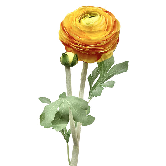 Real Touch Ranunculus Orange/Yellow