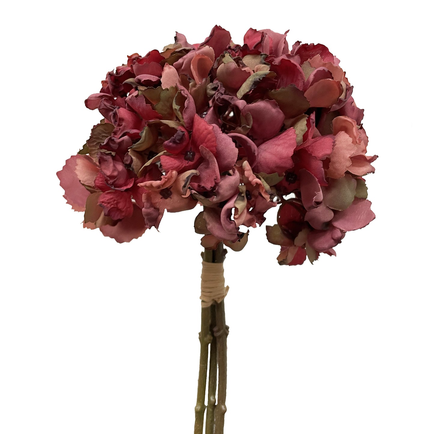 Dried Look Hydrangea - Fuchsia/Grey