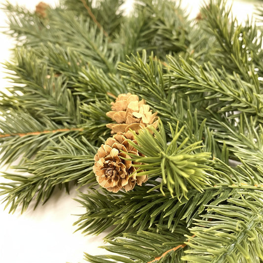 Real Touch Spruce Spray With Cones