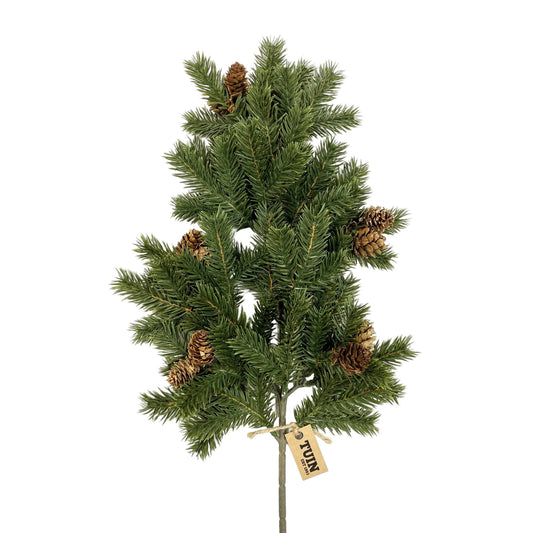 Real Touch Spruce Spray With Cones