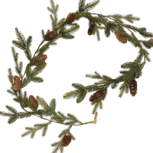 Norway Spruce Garland With Cones