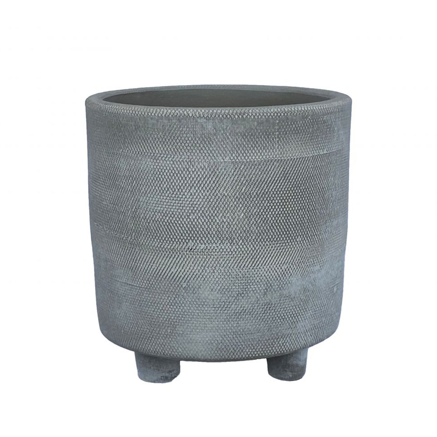 Footed Planter Grey