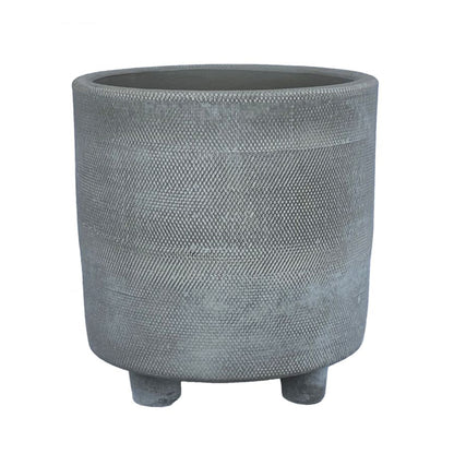 Footed Planter Grey