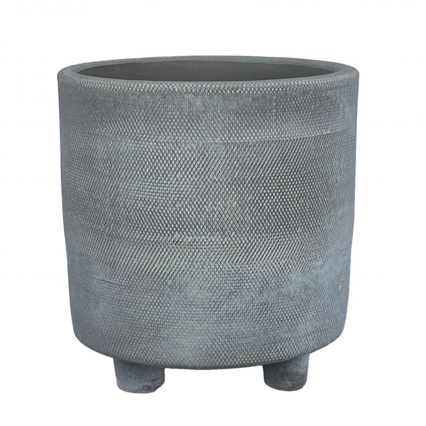 Footed Planter Grey