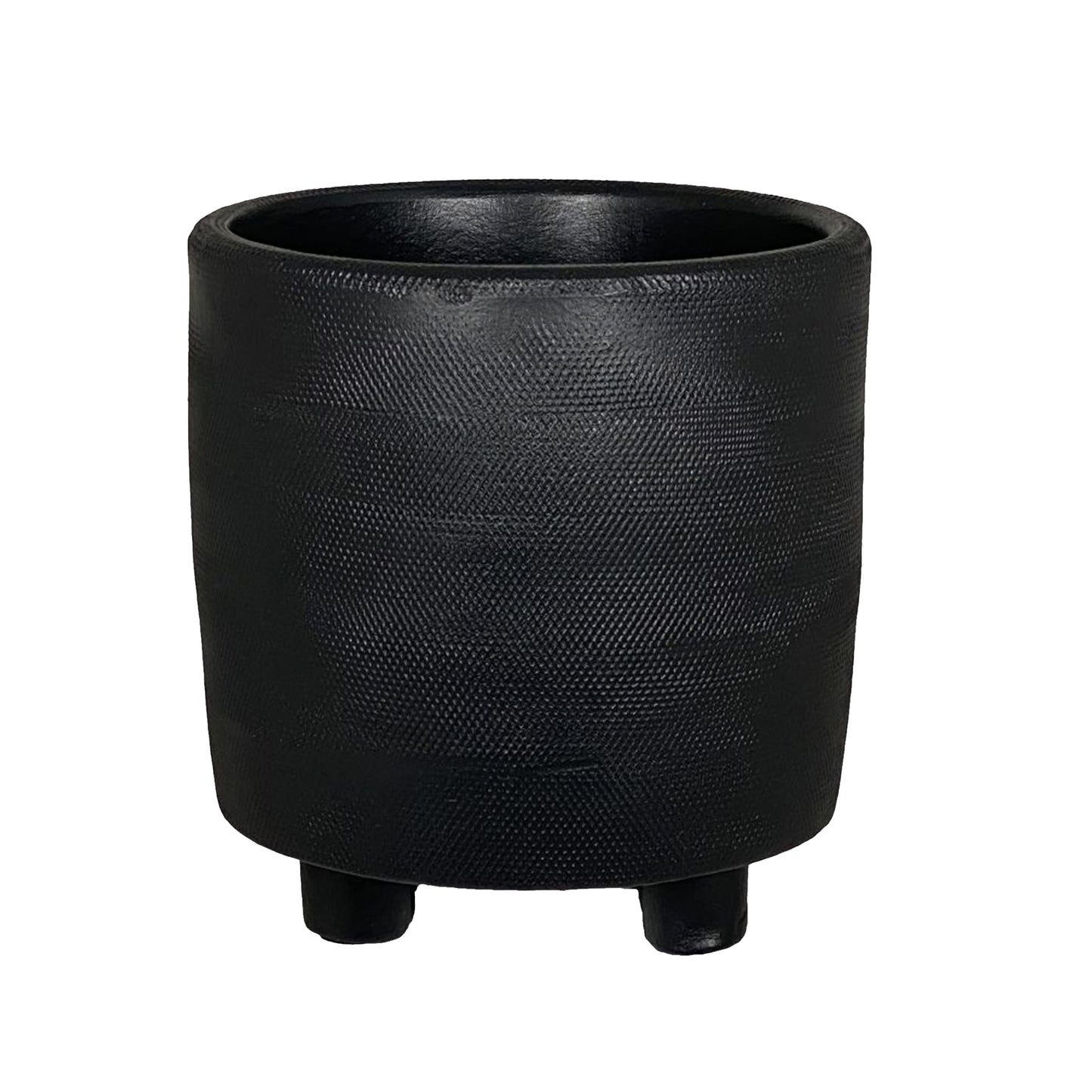 Footed Planter Black