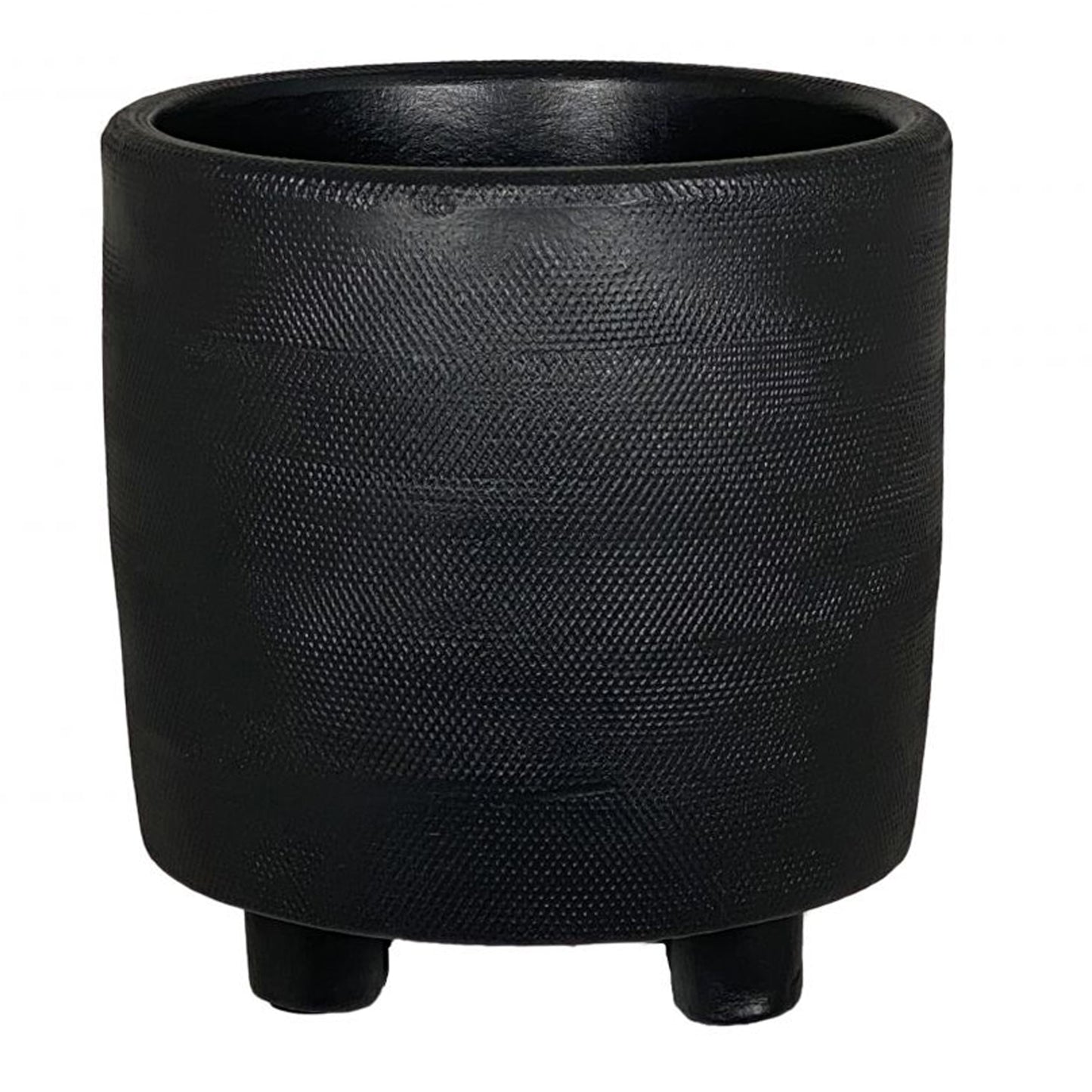 Footed Planter Black