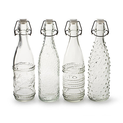 Bottle With Clip Top - Assorted Designs