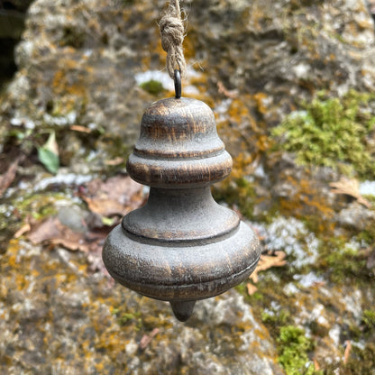 Ornement de toupie gris 3,5"