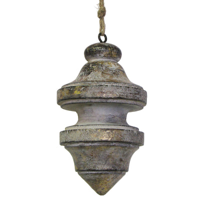 Spinning Top Ornament Double Gold Foil