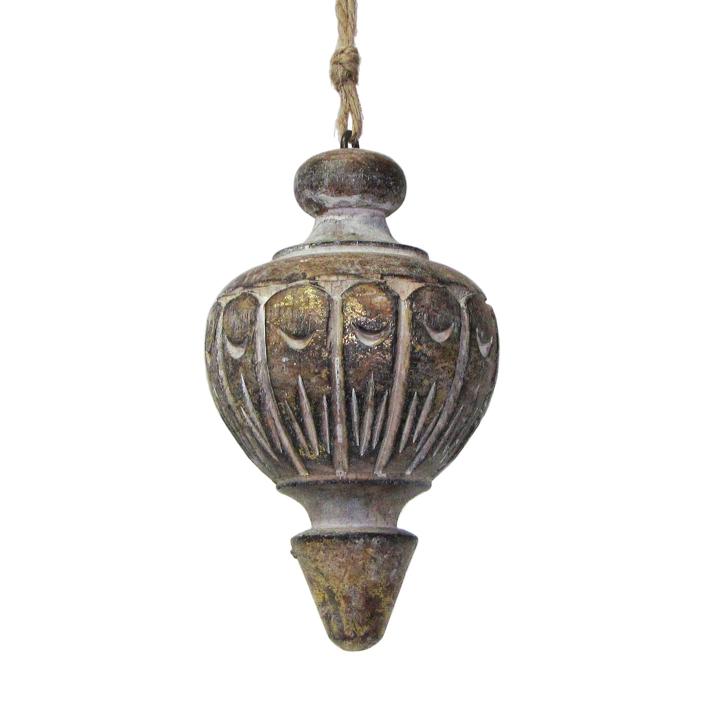 Décoration en forme de navet 5" feuille d'or