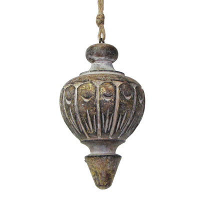 Décoration en forme de navet 5" feuille d'or