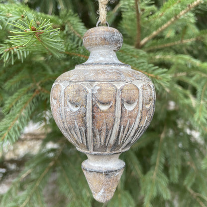 Décoration en forme de navet 5" feuille d'or