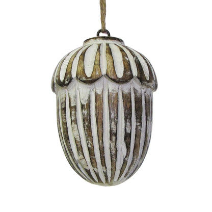 Acorn Ornament White
