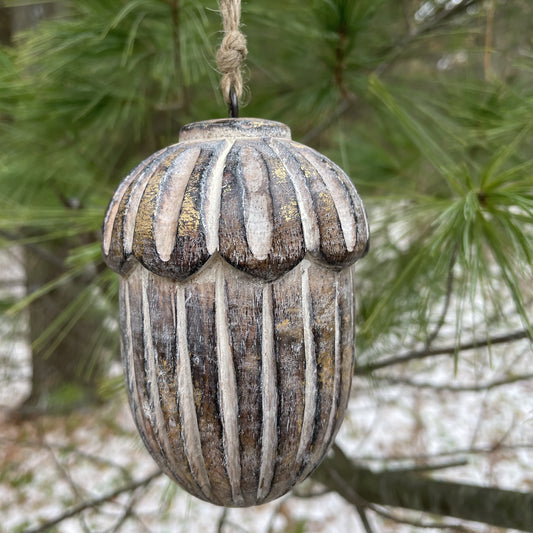 Acorn Ornament Gold Foil