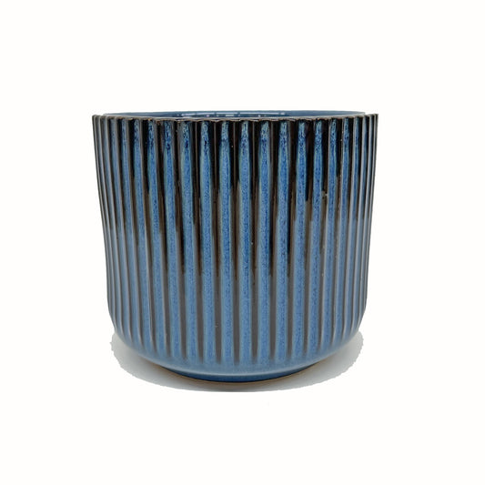 Ceramic Flower Planter Blue