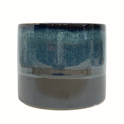 Two-tone Ceramic Planter in Blue