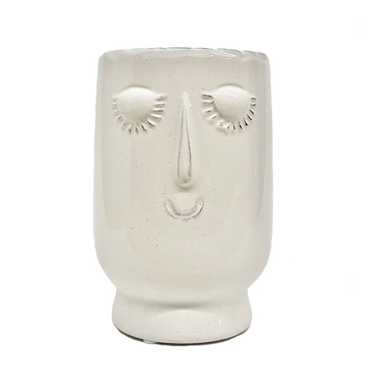 Dreamy Tall Planter in White