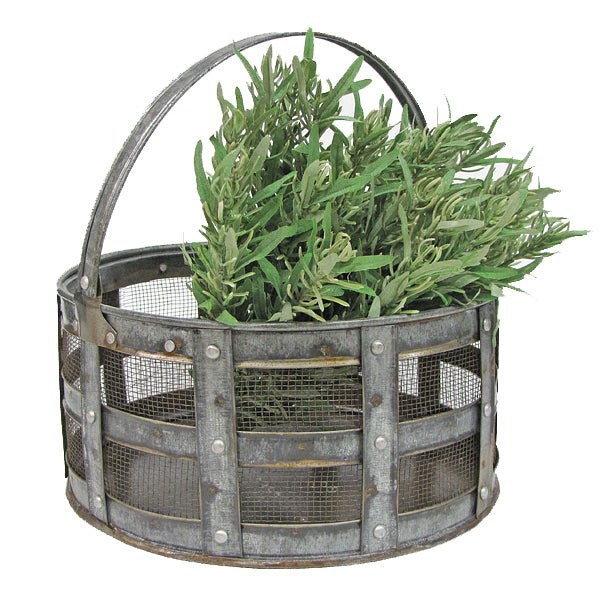 Round Metal Basket - Large