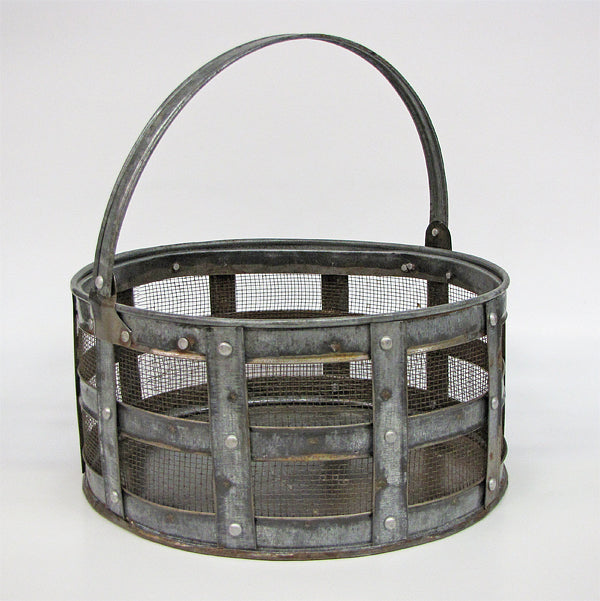 Round Metal Basket - Large