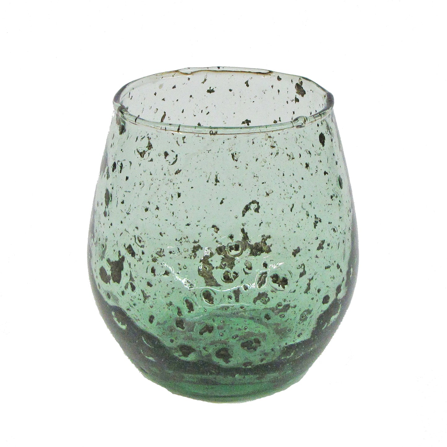 Petit Vase Rond - Verre Recyclé Vert 
