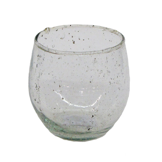 XS Rounded Vase - Clear Recycled Glass