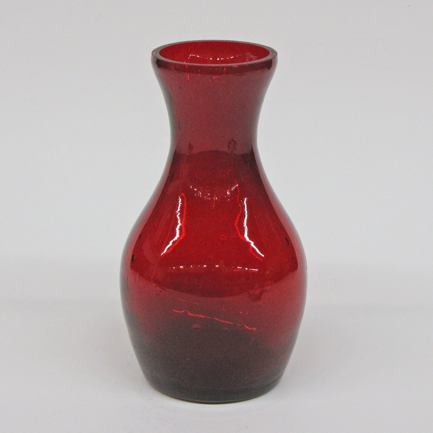 Narrow Rounded Vase - Red